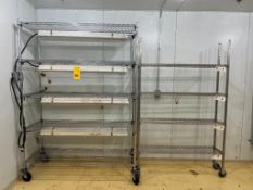 (7) S/S Mobile Carts with (20 ) Fluorescent Ballasts - Rigging Fee: $300