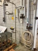 S/S Emergency Eye Wash and Shower Station and Hose Station with Sprayer - Rigging Fee: $200