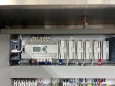 Allen-Bradley MicroLogix 1400 with (6) I/O Cards, Lenze AC Tech SM Vector Variable-Frequency Drives