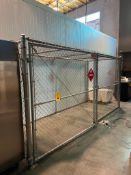 2-Gate Chain Link Enclosure, Dimensions= 16' Length x 64" Width