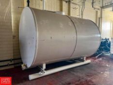 3,500 Gallon S/S Horizontal Tank