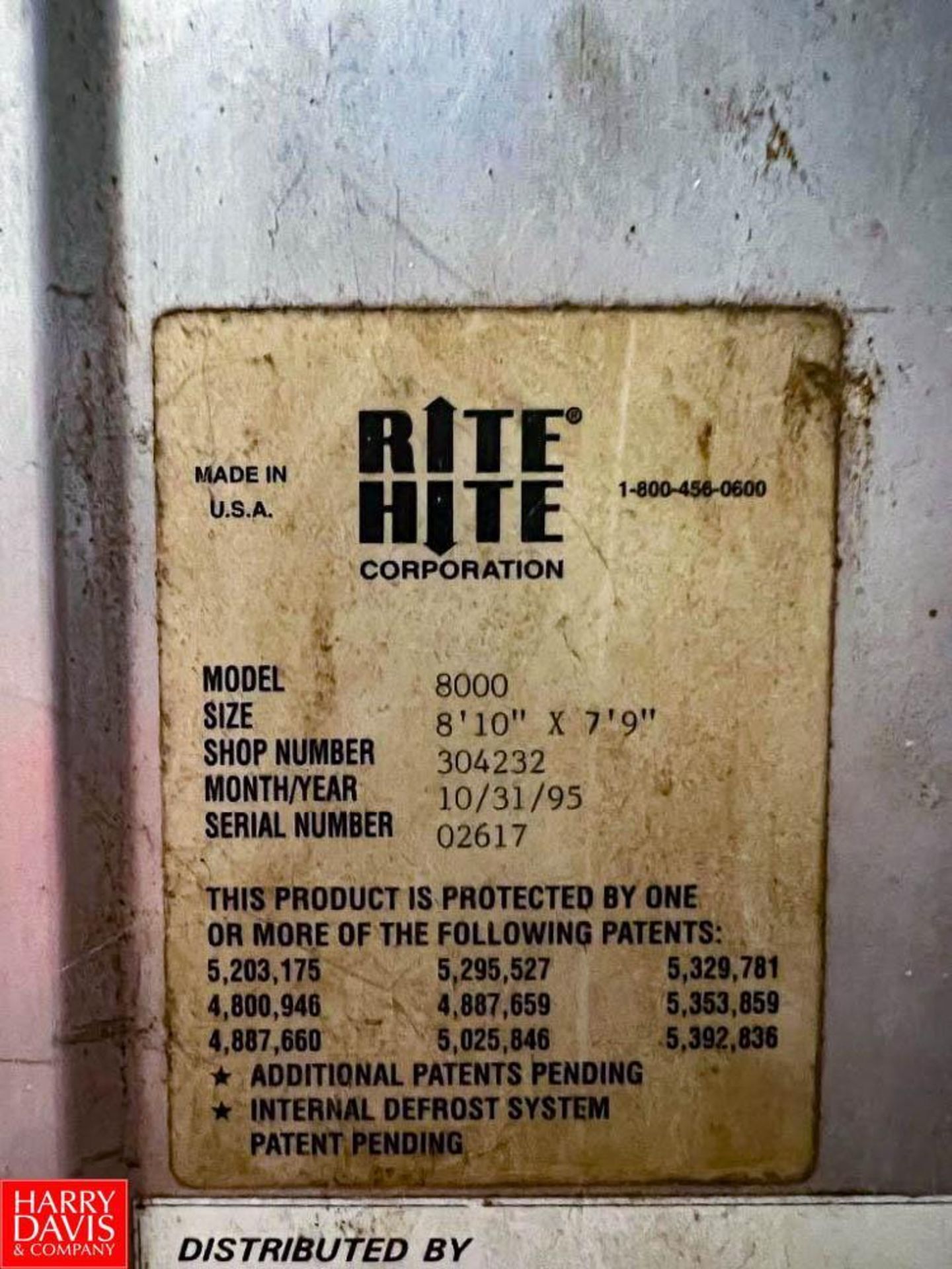 Rite Hite High Speed Roll-Up Door, Dimensions = 8'10" x 7'9" - Image 4 of 4