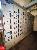 General Electric 8000 Line Control Center with (46) Disconnects, 600 Supply Amps and 300 Section Amp