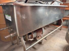 S/S COP Trough with Pump, Dimensions= 20" x 6' (Location: Monroe, WI) - Rigging Fee: $150