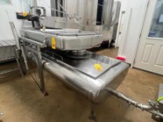 S/S Milk/Whey Dump Tank with (4) Load Cells and CAS CI-2001BS Digital Readout (Subject To Bulk Bid)