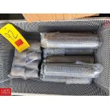 NEW (6) Replacement Filters (for lot 5 & 9) and (8) 2" to 1.5" S/S Reducers $25