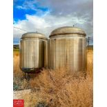NEW 300 Gallon Jacketed S/S Jacketed Tanks - Rigging Fee: $1,850