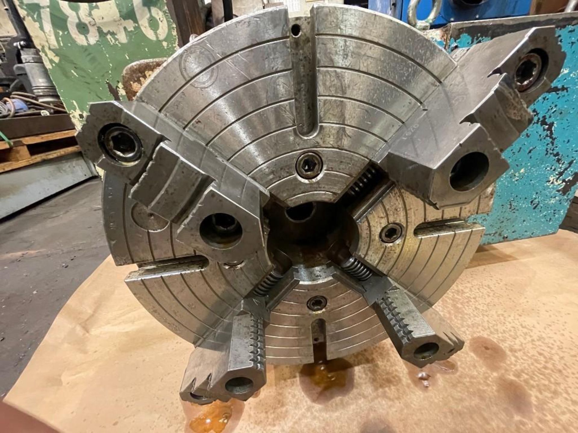 20" TANSHING 4th AXIS, MODEL MRNG-400 WITH 16" 4-JAW CHUCK AND TAILSTOCK - Image 7 of 11