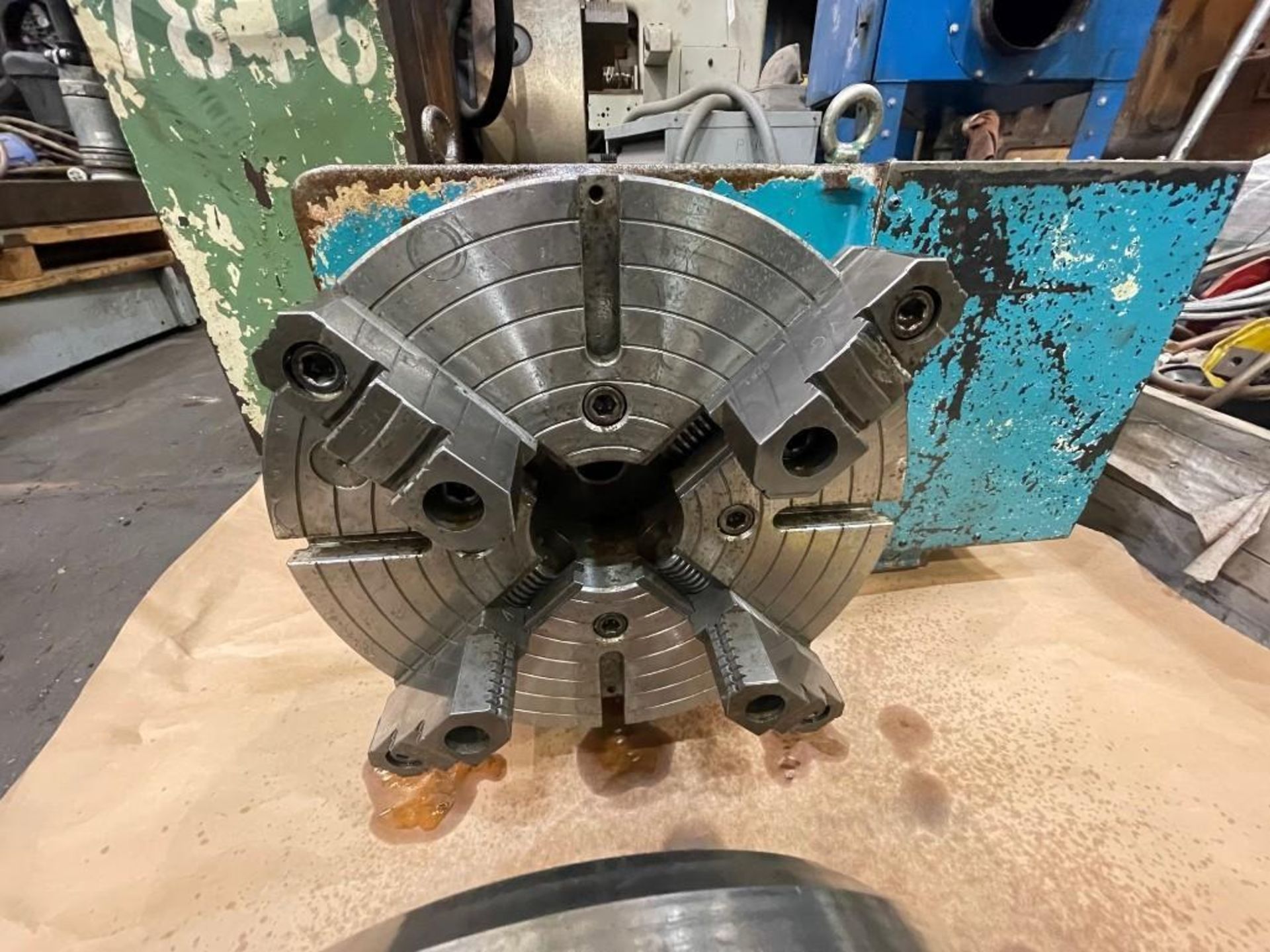 20" TANSHING 4th AXIS, MODEL MRNG-400 WITH 16" 4-JAW CHUCK AND TAILSTOCK - Image 4 of 11