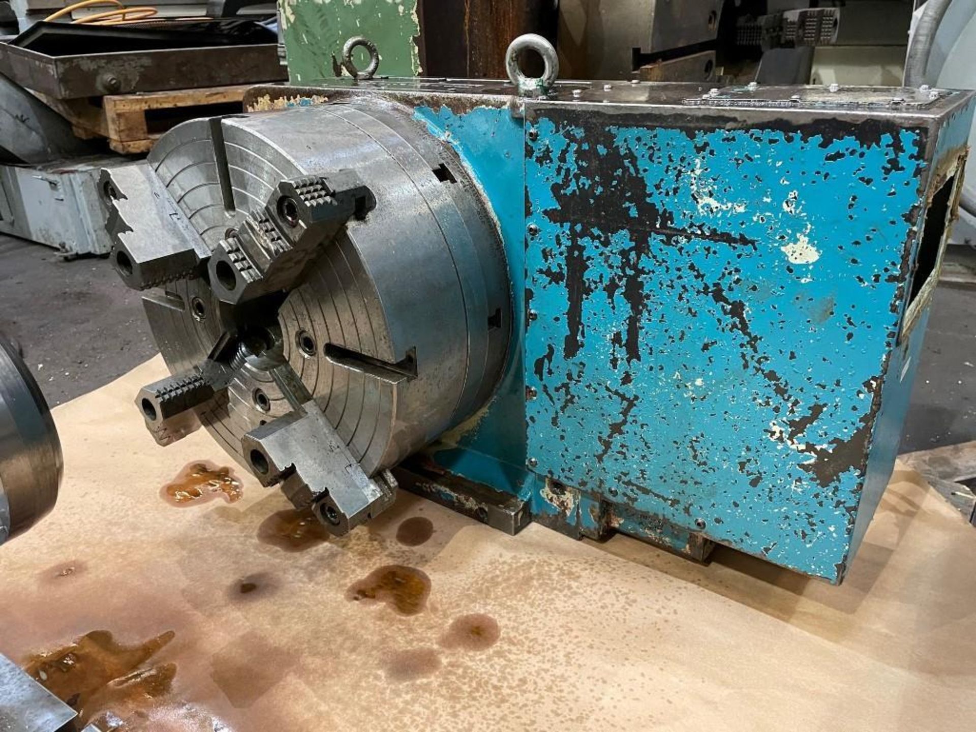 20" TANSHING 4th AXIS, MODEL MRNG-400 WITH 16" 4-JAW CHUCK AND TAILSTOCK - Image 5 of 11