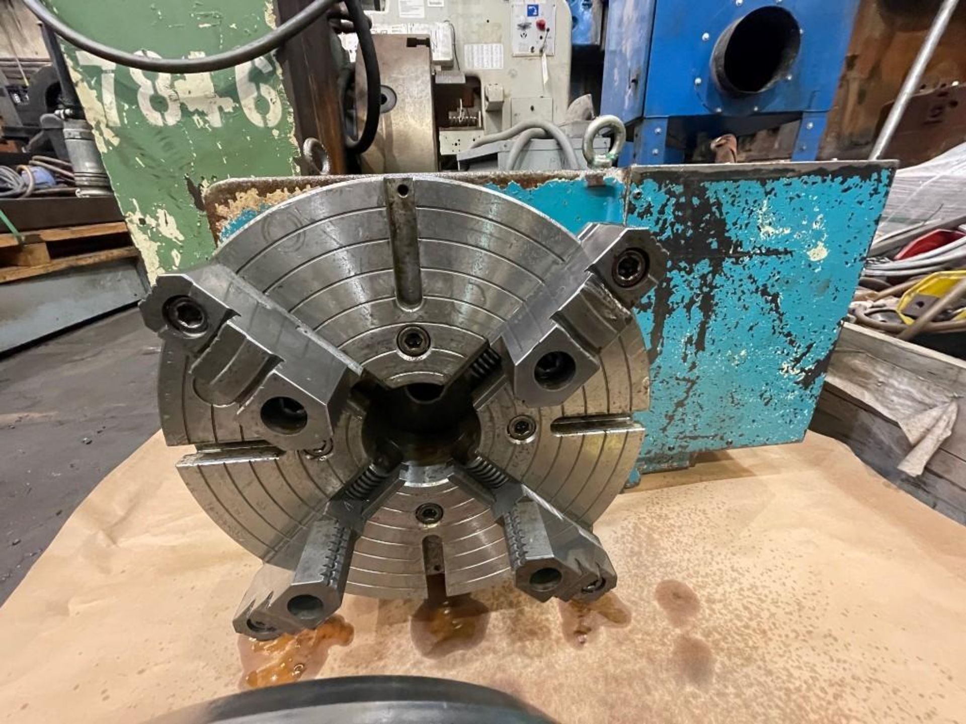 20" TANSHING 4th AXIS, MODEL MRNG-400 WITH 16" 4-JAW CHUCK AND TAILSTOCK - Image 6 of 11