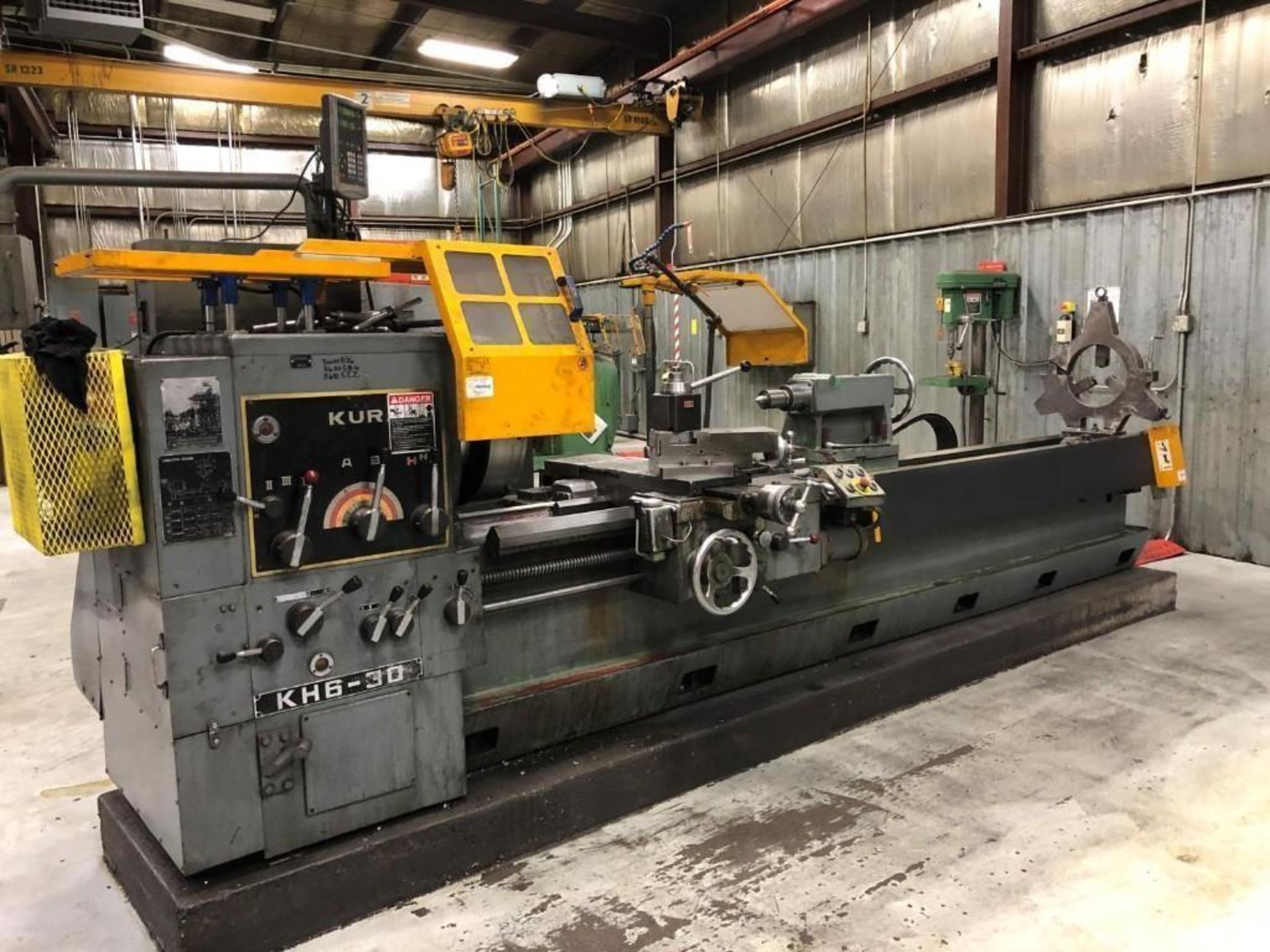 30" x 120" Kuraki Model KH6-30 Engine Lathe; (WY location)