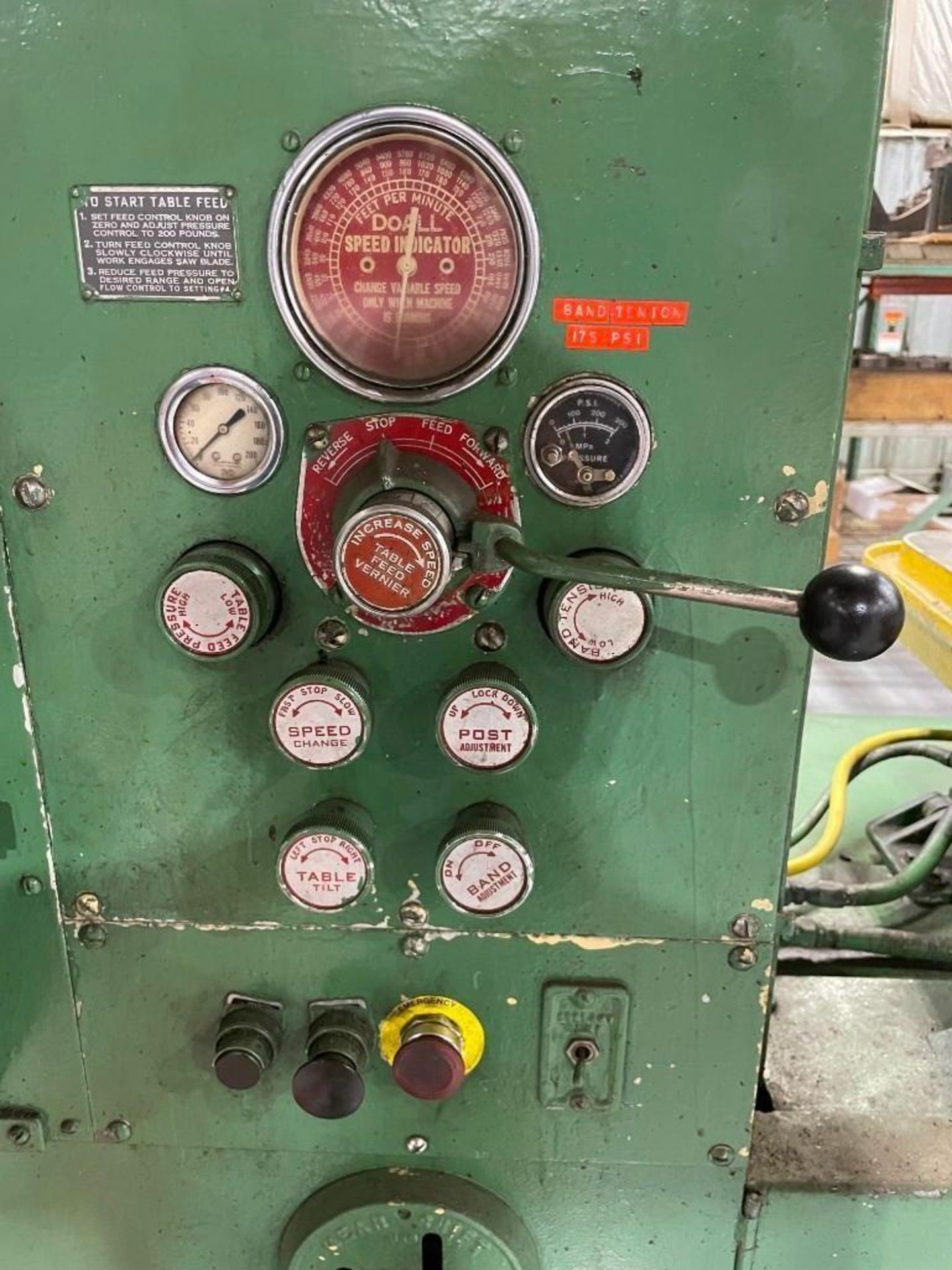 DoALL Model 26-3 Vertical Bandsaw; (WY location) - Image 7 of 12