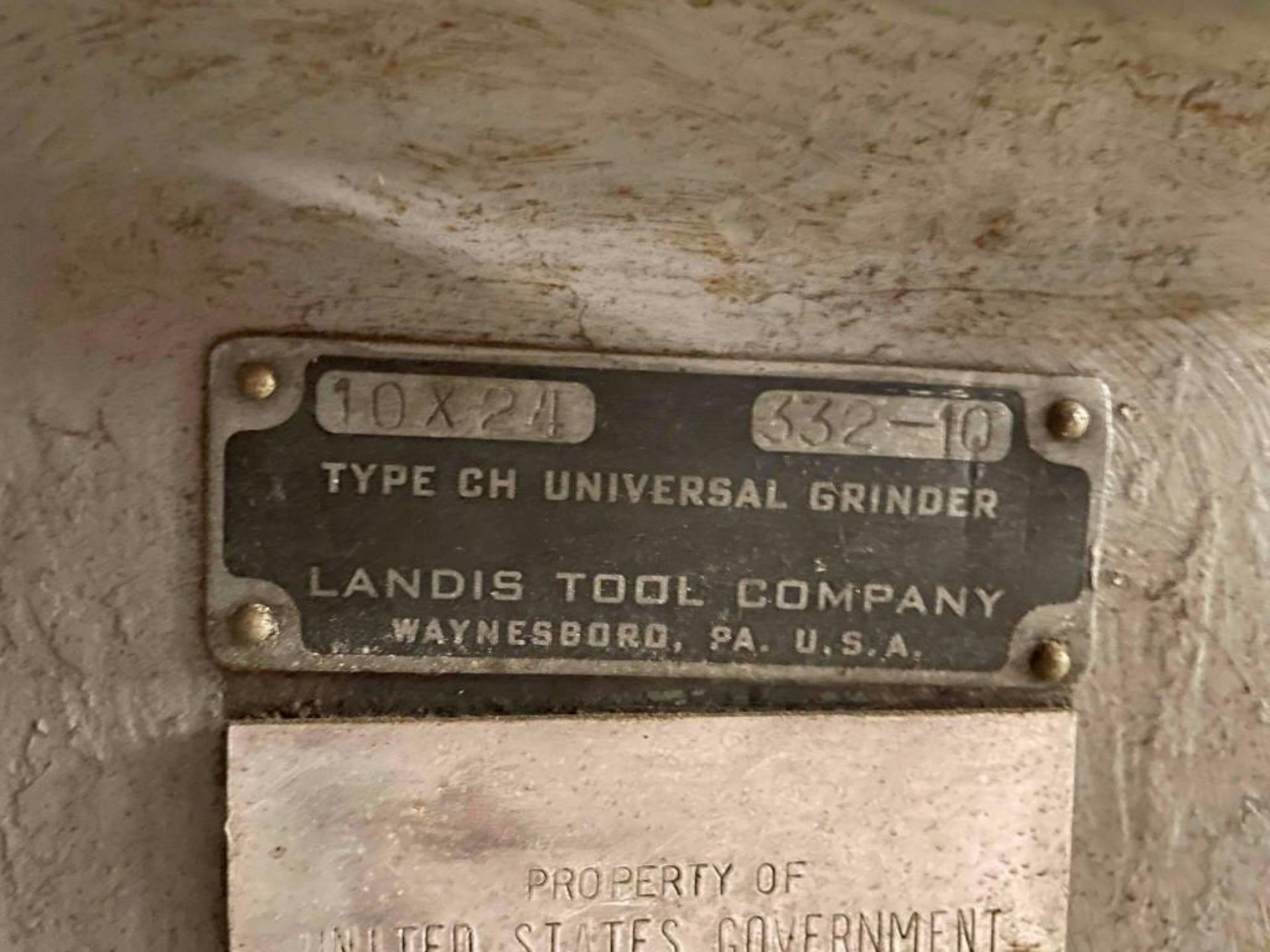 10" X 24" Landis O.D. Cylindrical Grinder; (OK location) - Image 8 of 9