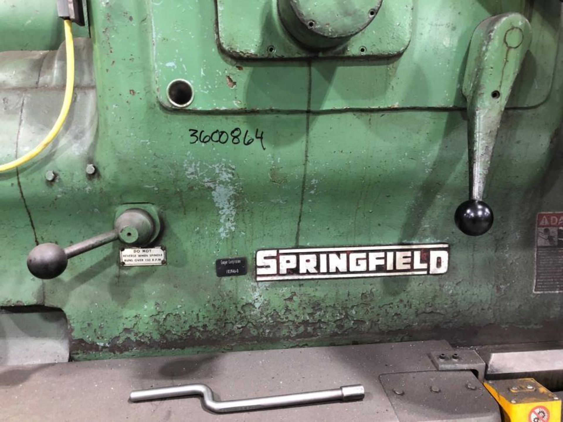 34.5" x 72" Springfield Model 25-72 Engine Lathe; (WY location) - Image 15 of 18