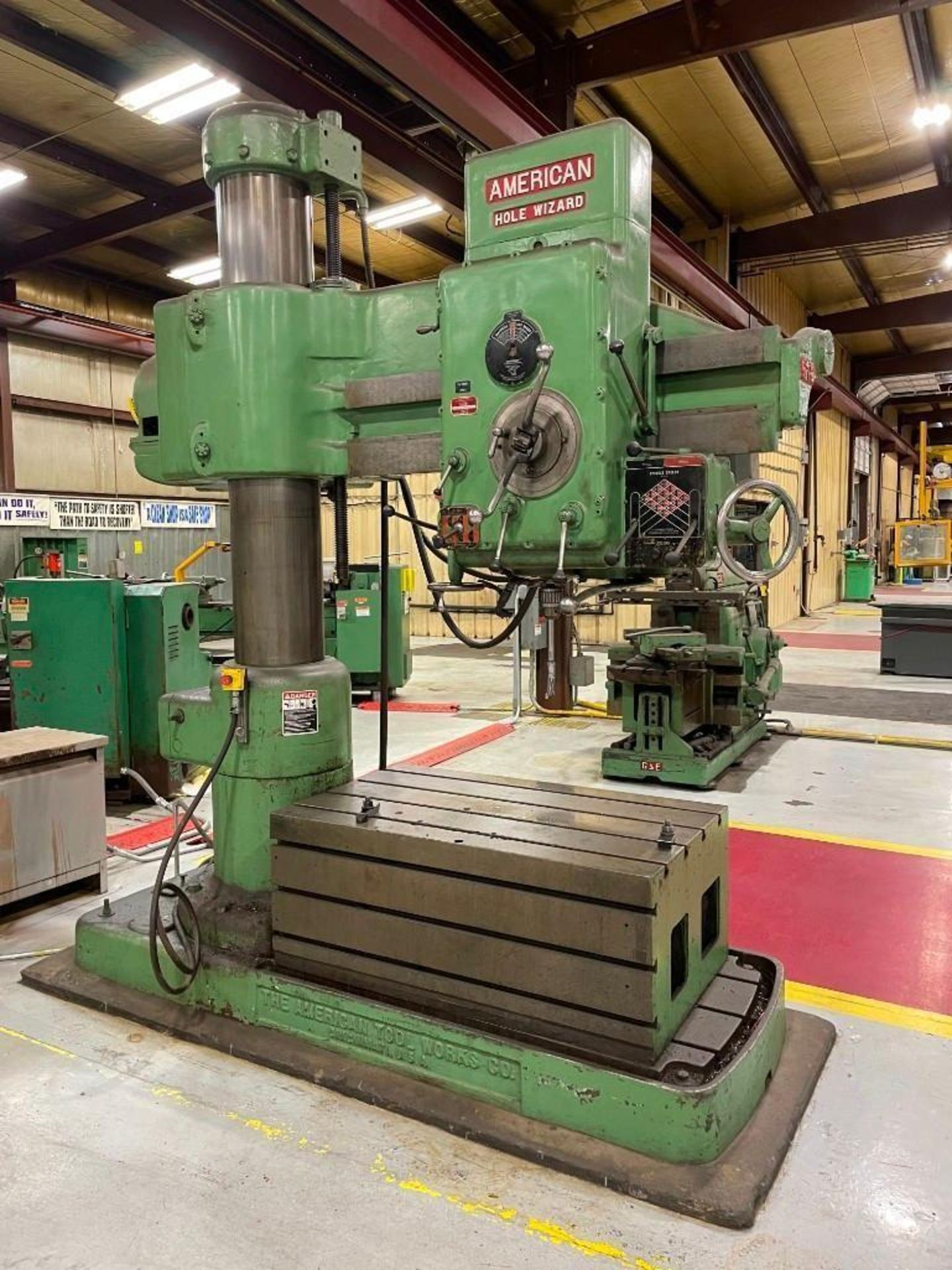 4' 13" American Hole Wizard Radial Arm Drill; (WY location) - Image 2 of 13