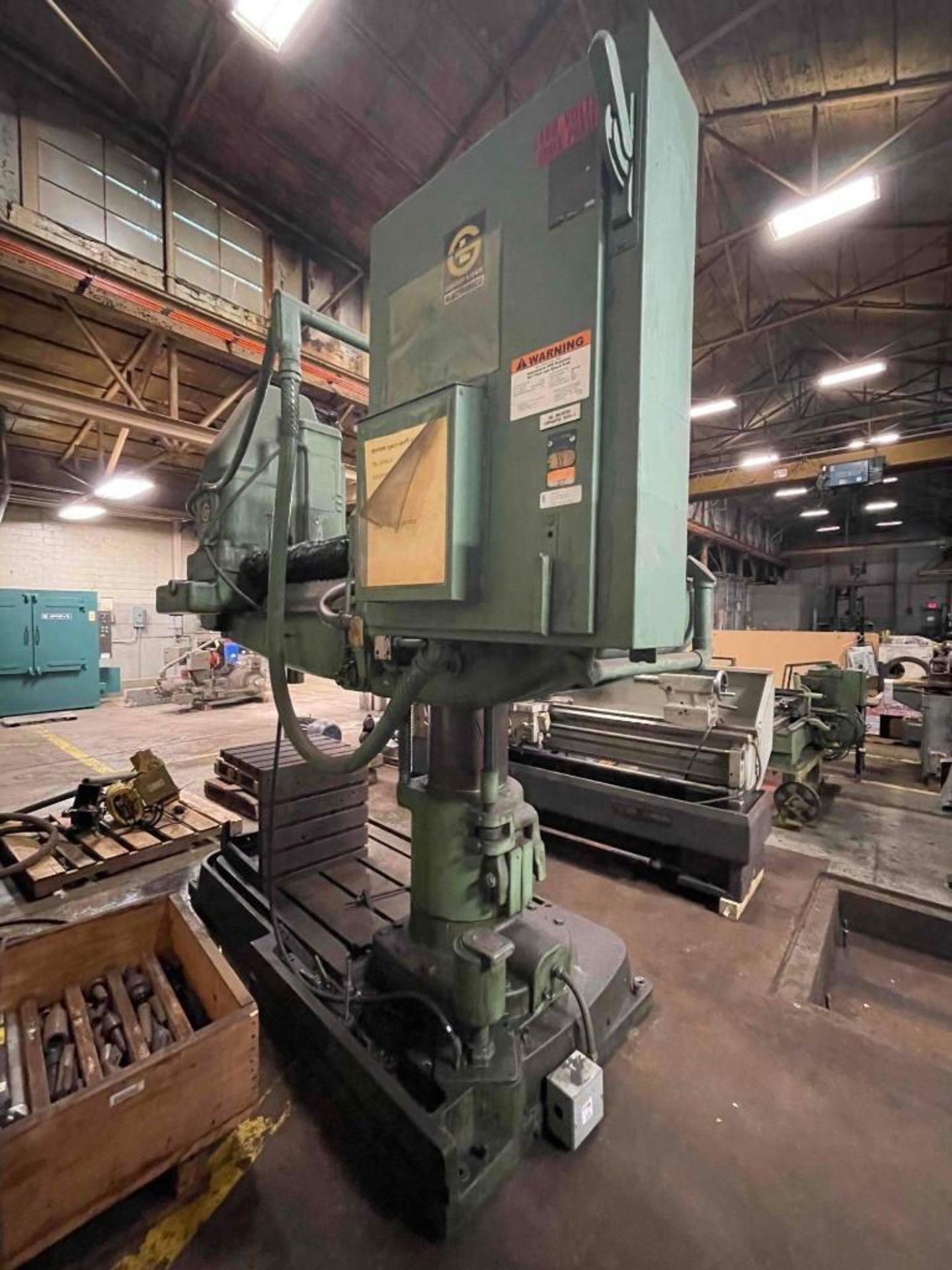 4' 13" Giddings & Lewis Brickford Chipmaster Radial Arm Drill; (OK location) - Image 7 of 14