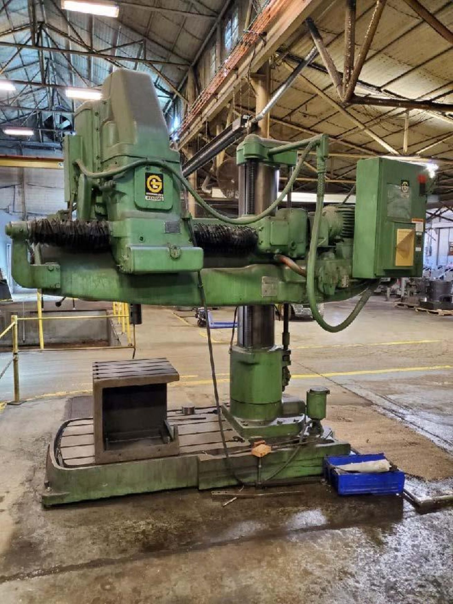 4' 13" Giddings & Lewis Brickford Chipmaster Radial Arm Drill; (OK location)