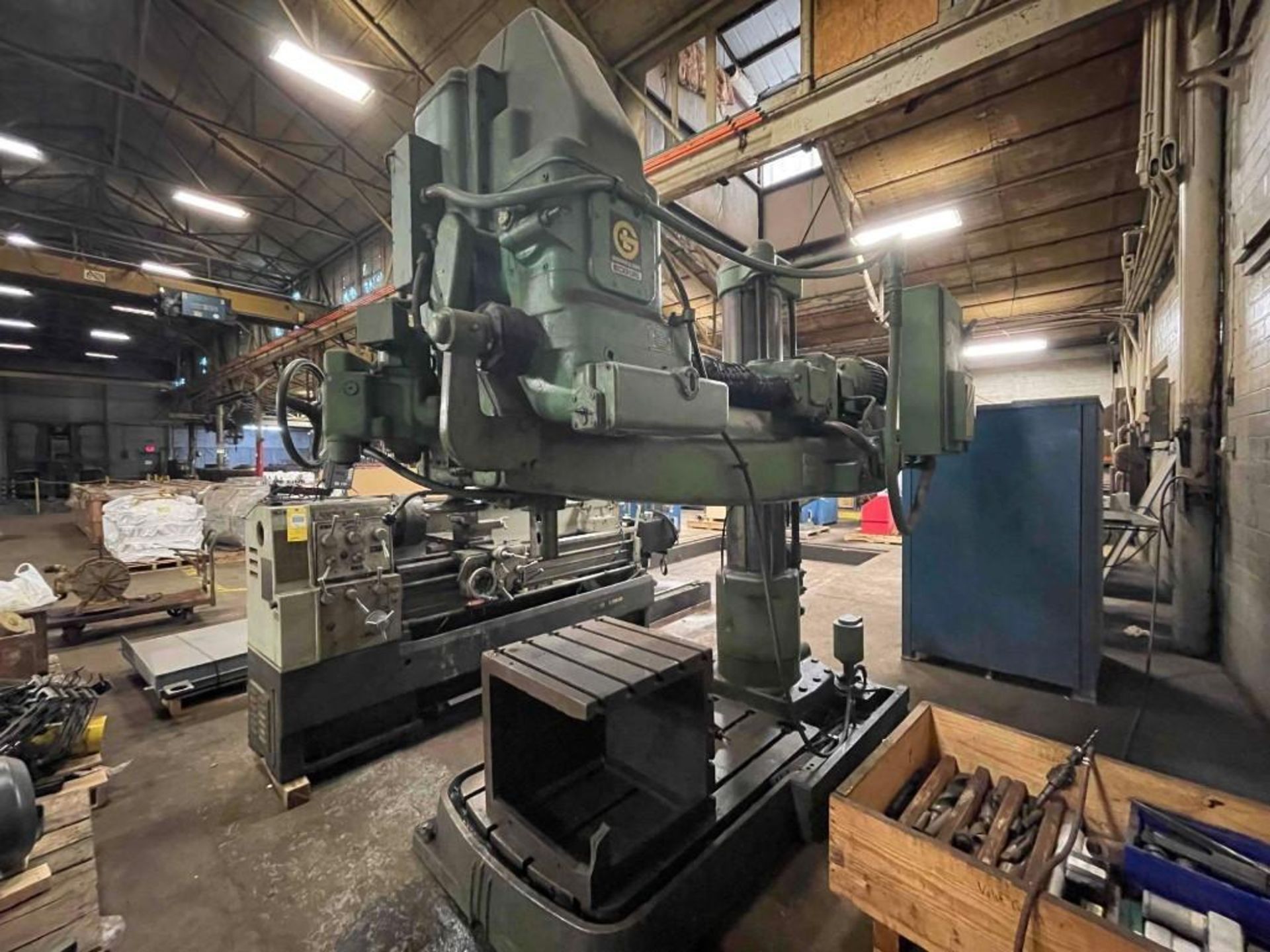 4' 13" Giddings & Lewis Brickford Chipmaster Radial Arm Drill; (OK location) - Image 6 of 14
