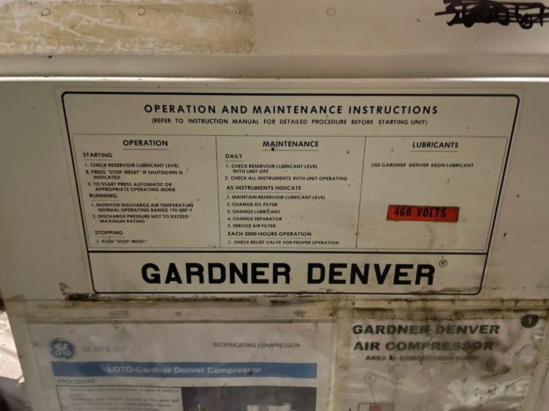 Gardner-Denver Air Compressor with Air Dryer; (WY location) - Image 8 of 15