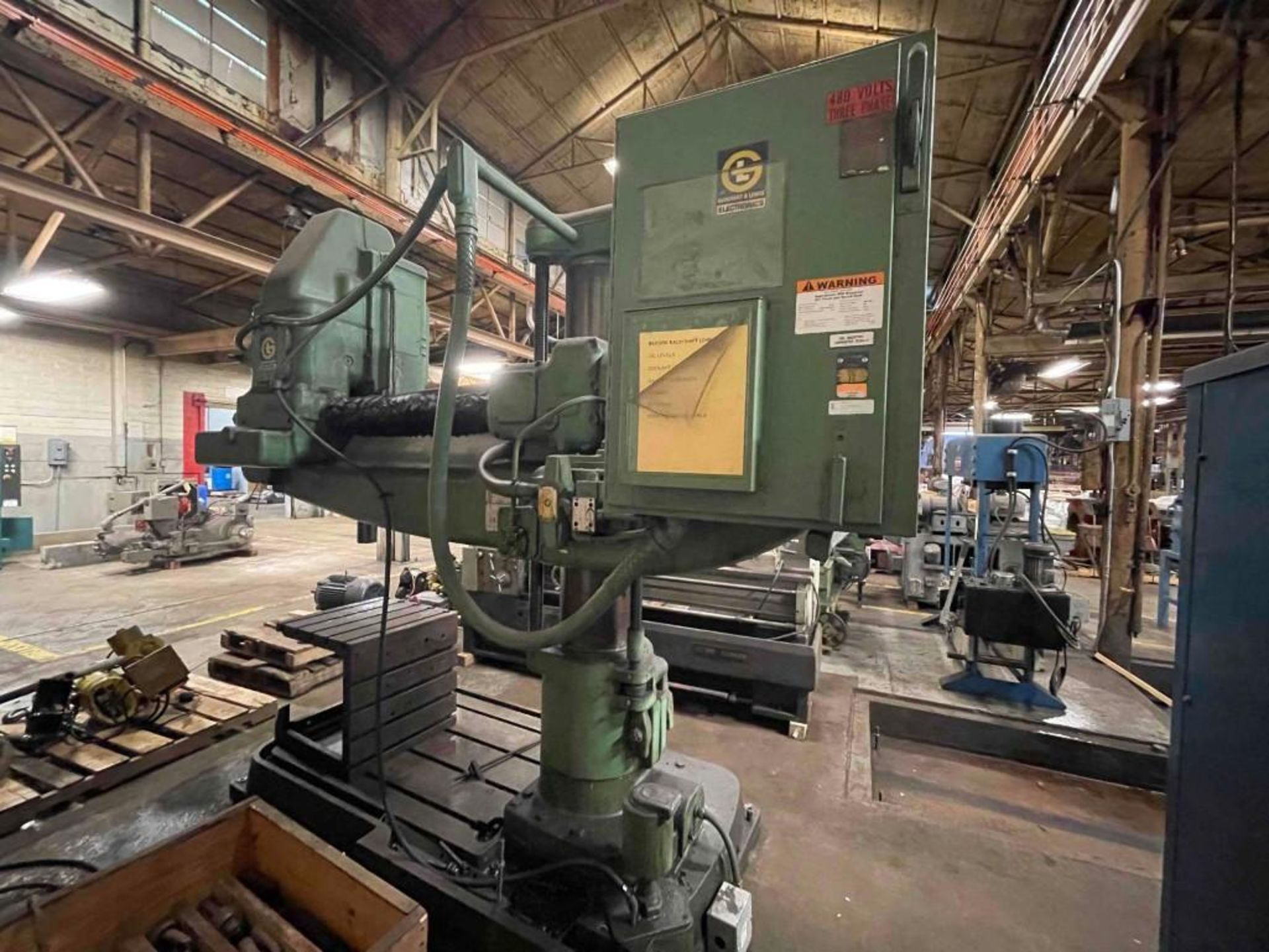 4' 13" Giddings & Lewis Brickford Chipmaster Radial Arm Drill; (OK location) - Image 8 of 14