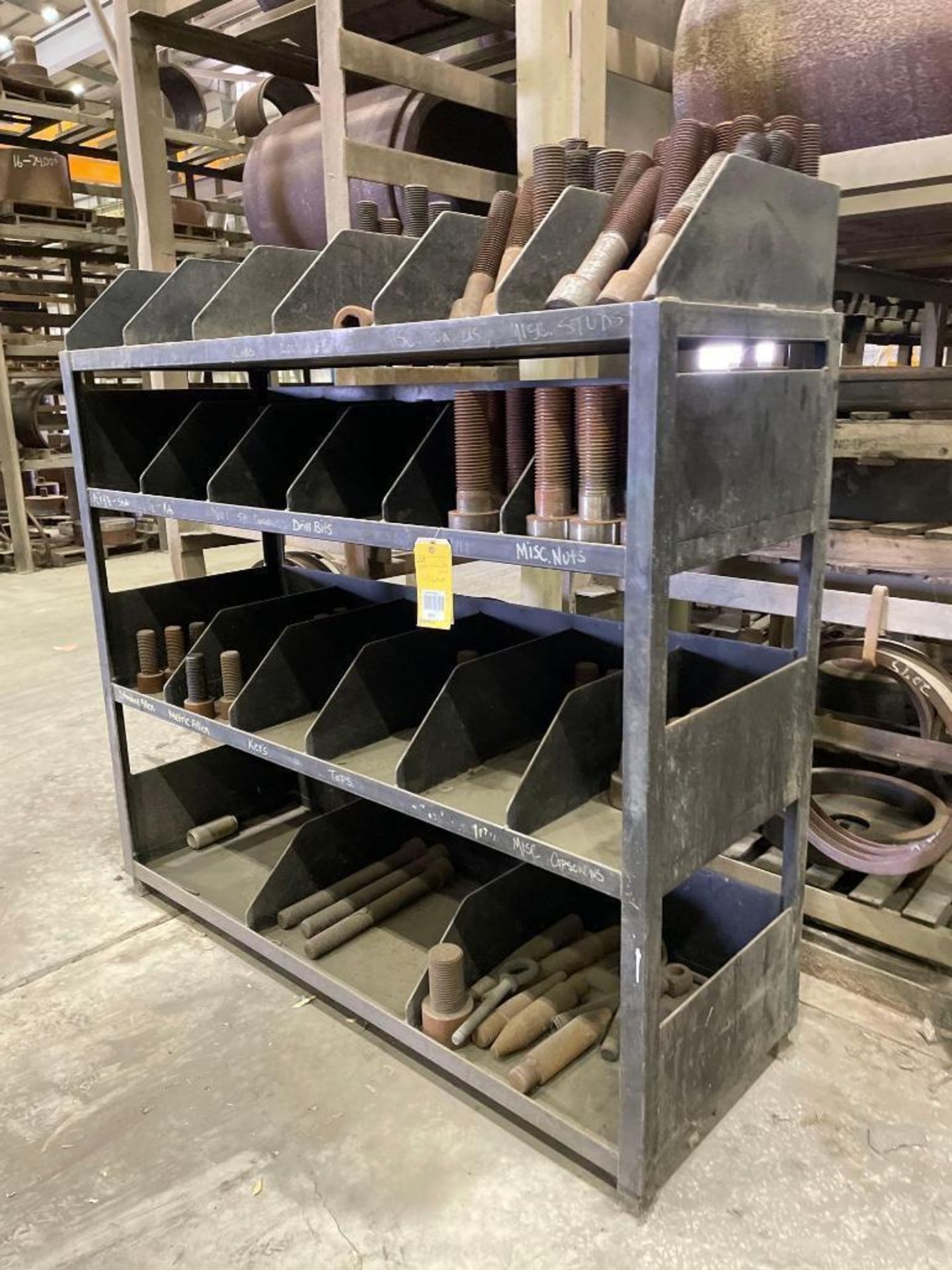Lot: Open Face Bin Rack with Contents - Image 3 of 3