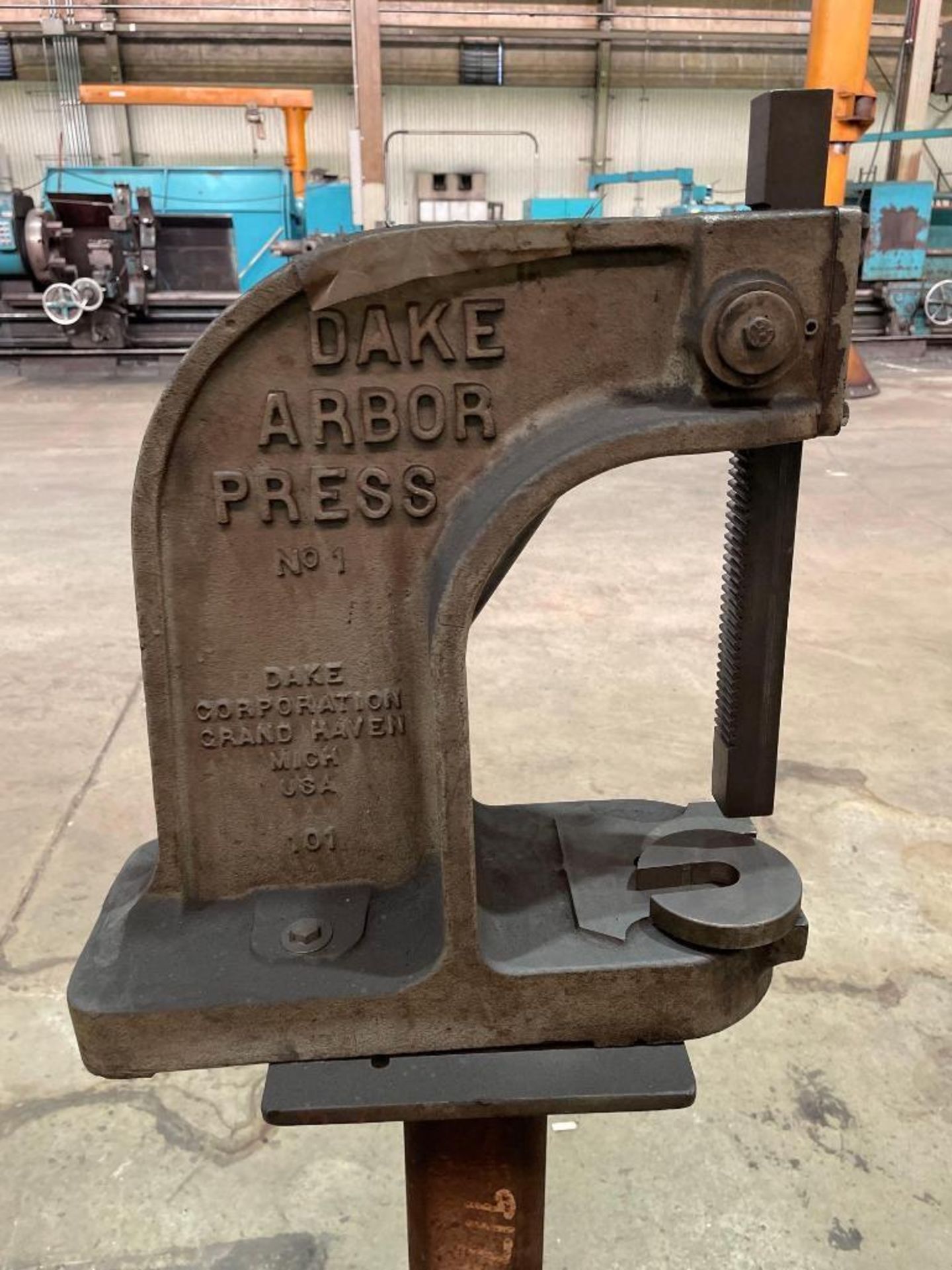 Dake Arbor Press No.1 on Pedestal - Image 2 of 5