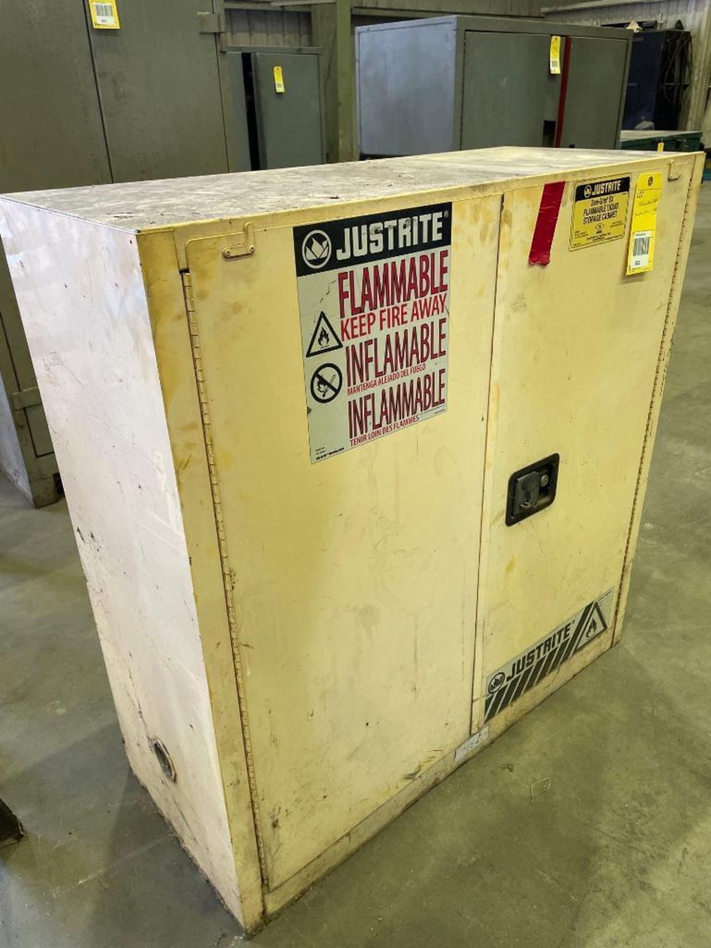 Flammable Cabinet, Double Door, 1 Shelf; 43" L x 18" W x 44" H - Image 3 of 3