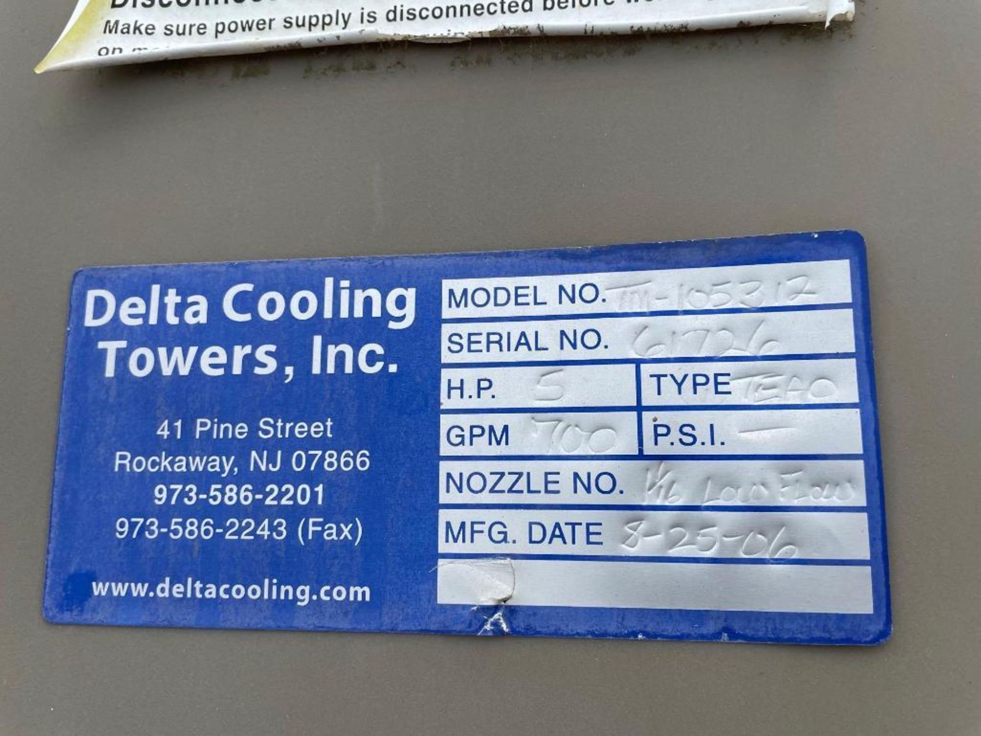 Delta Cooling Tower 700 GPM - Image 3 of 6