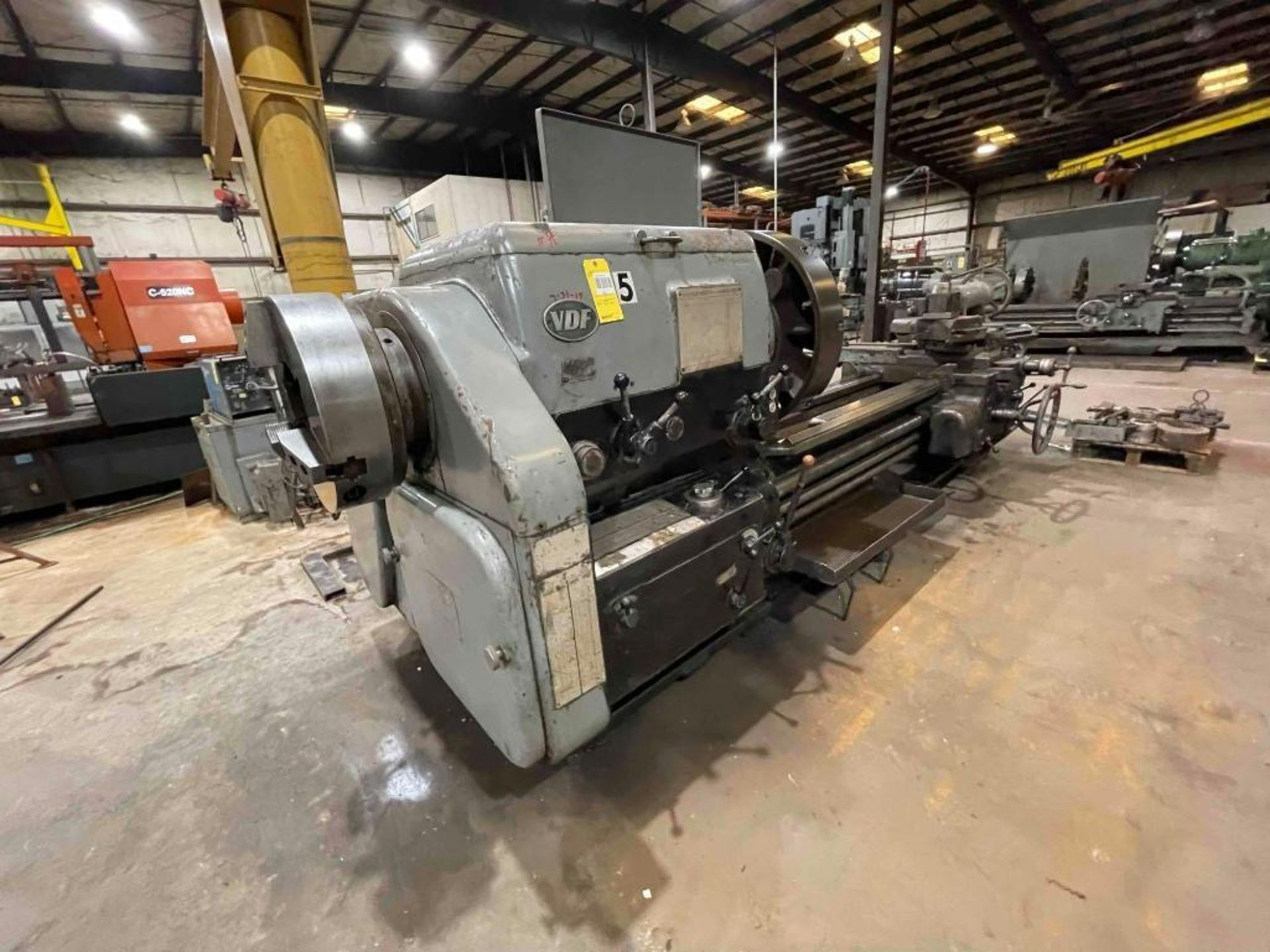 34" x 84" VDF Engine Lathe - Image 9 of 12