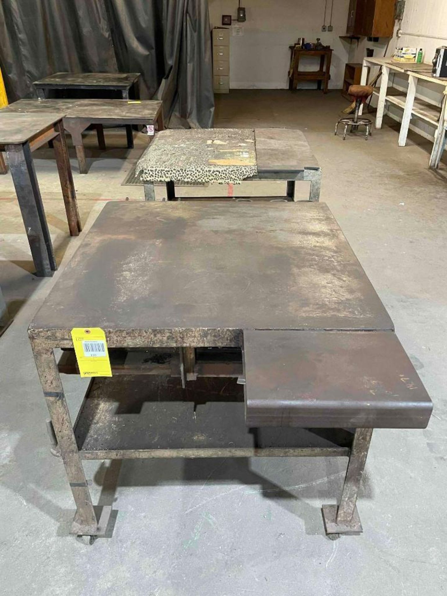 Lot of 2 Heavy Duty Tables on Casters