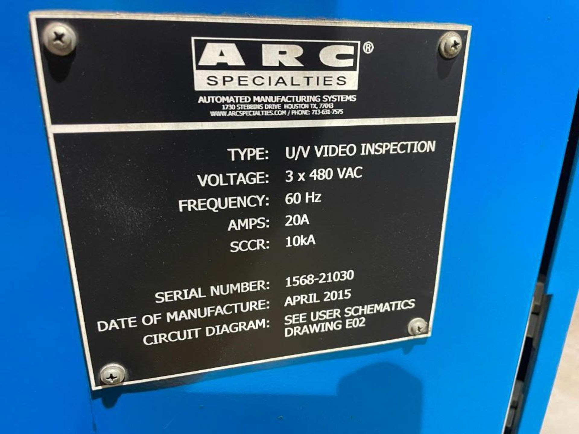 LP Pipe Inspection System for Dye Penetrant Testing, New Apr. 2015, S/N 1568-21030 - Image 20 of 20