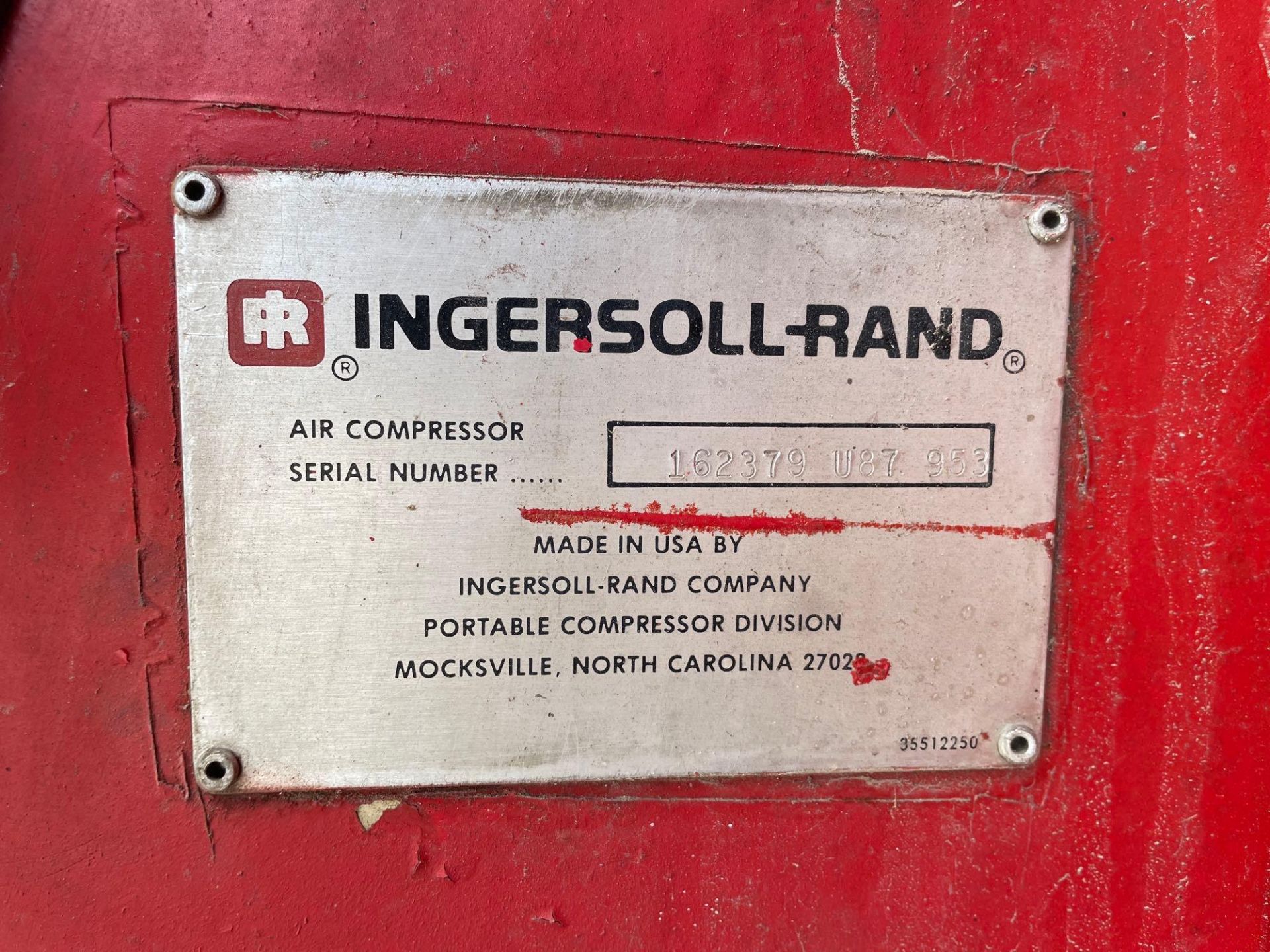 Ingersoll Rand Portable Air Compressor with Diesel Engine - Image 9 of 17
