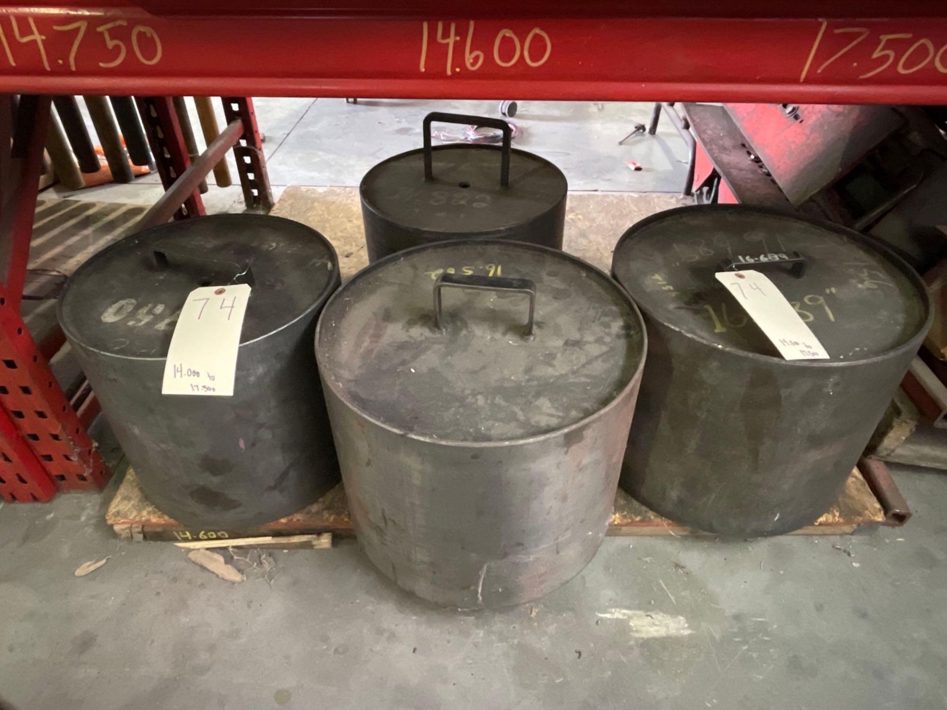 Lot of 7: Testing Pipe Drifts, Sizes from 14.00 to 17.500