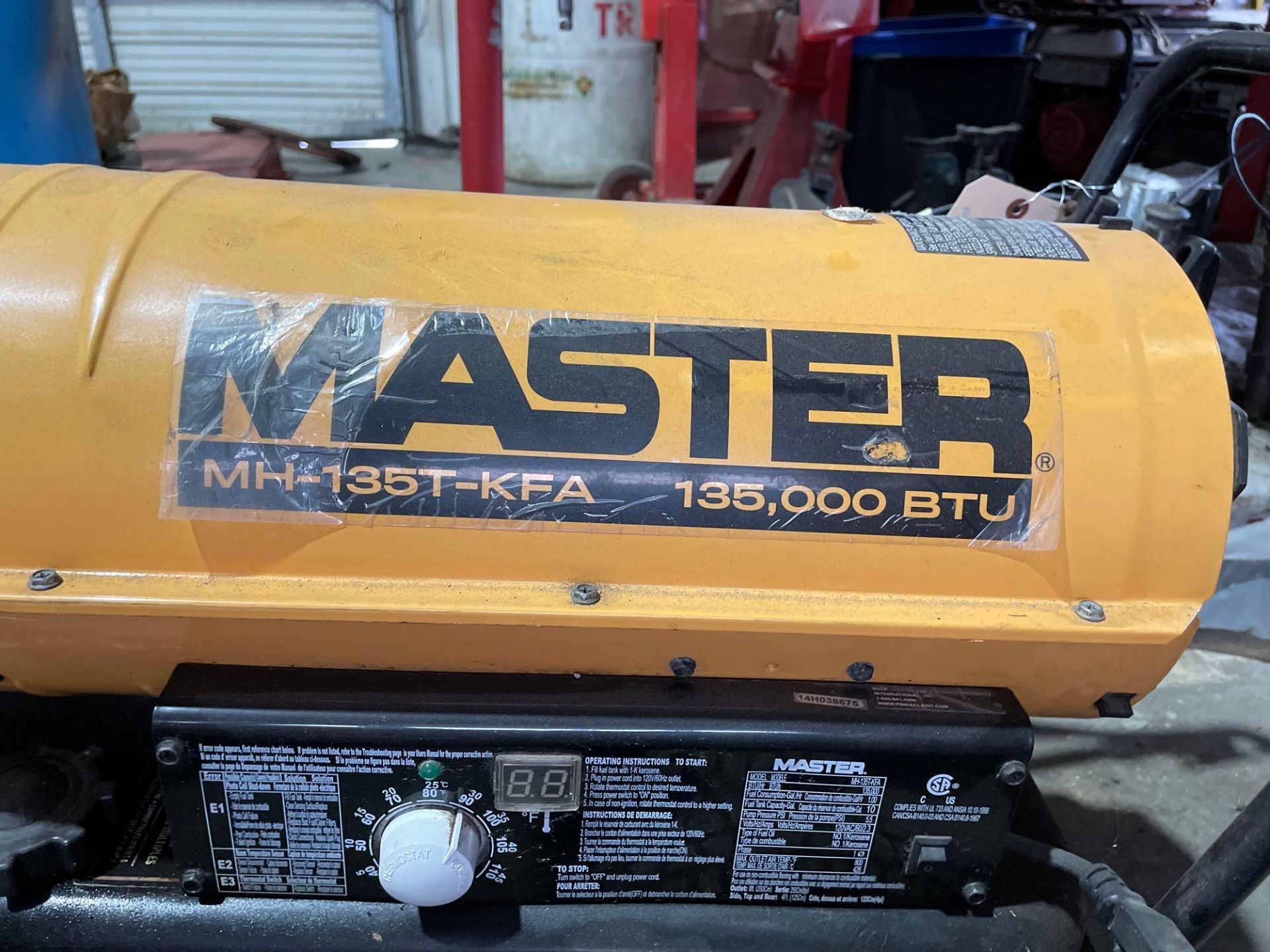 Master Heater Model MH-135T-KFA, 135,000 BTU - Image 3 of 7