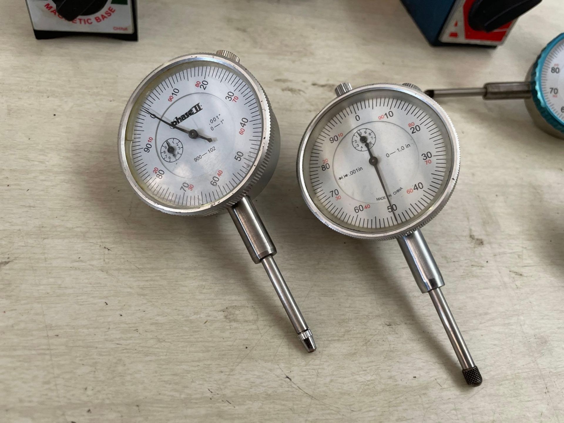 Lot of 10: (6) Dial Indicators with (4) Magnetic Base - Image 3 of 4