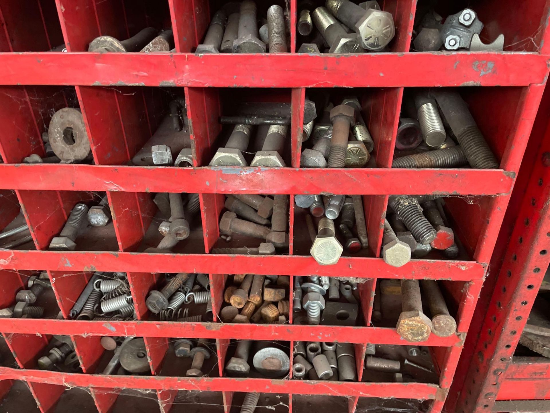 72 Bin Pigeon Hole Face Cabinet with Nuts and Bolts - Image 5 of 6