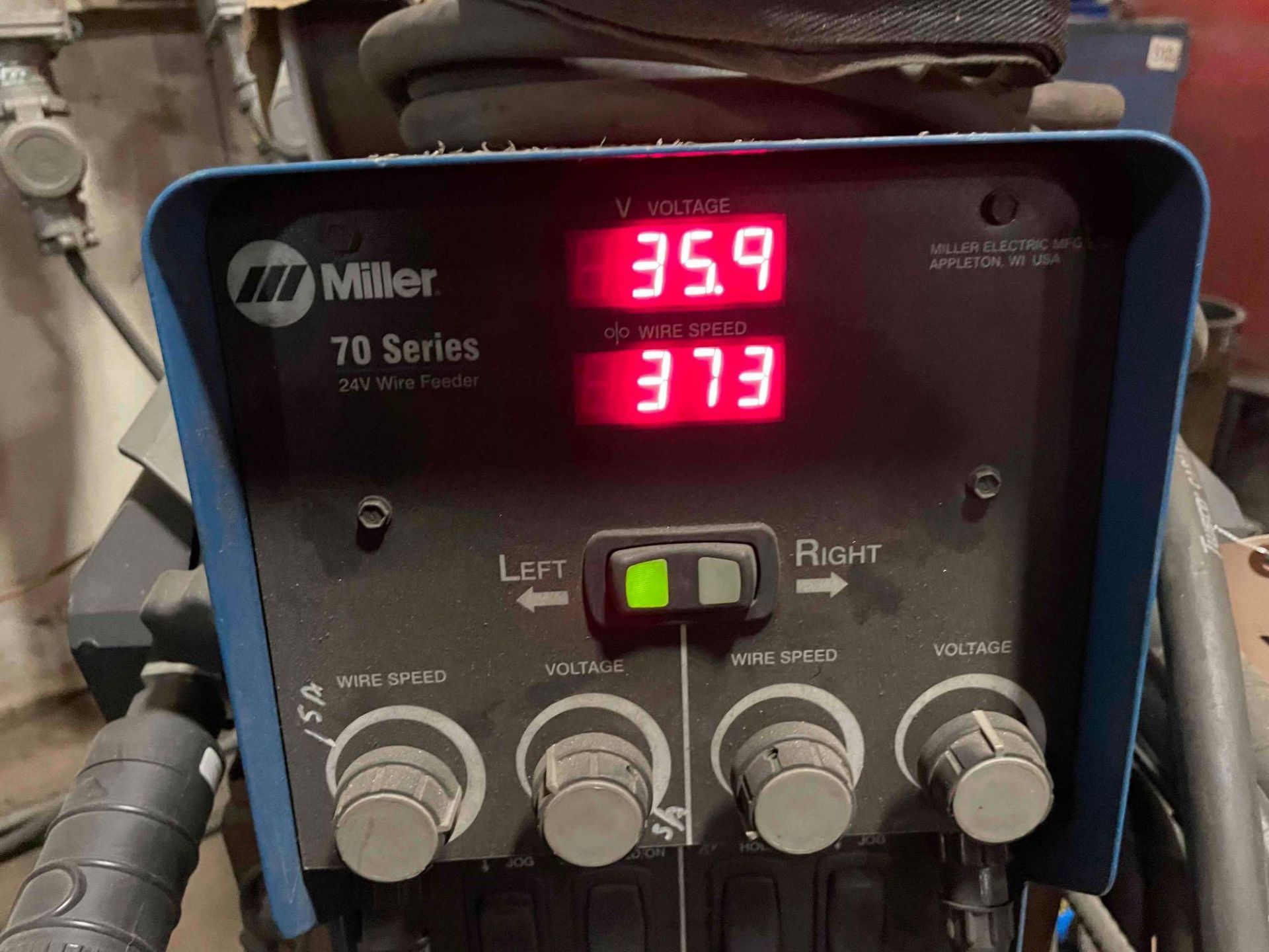 Miller XMT 304 CC/CV on Cart, DC Inverter Arc Welder with Miller 70 Series Wire Feeder - Image 11 of 15