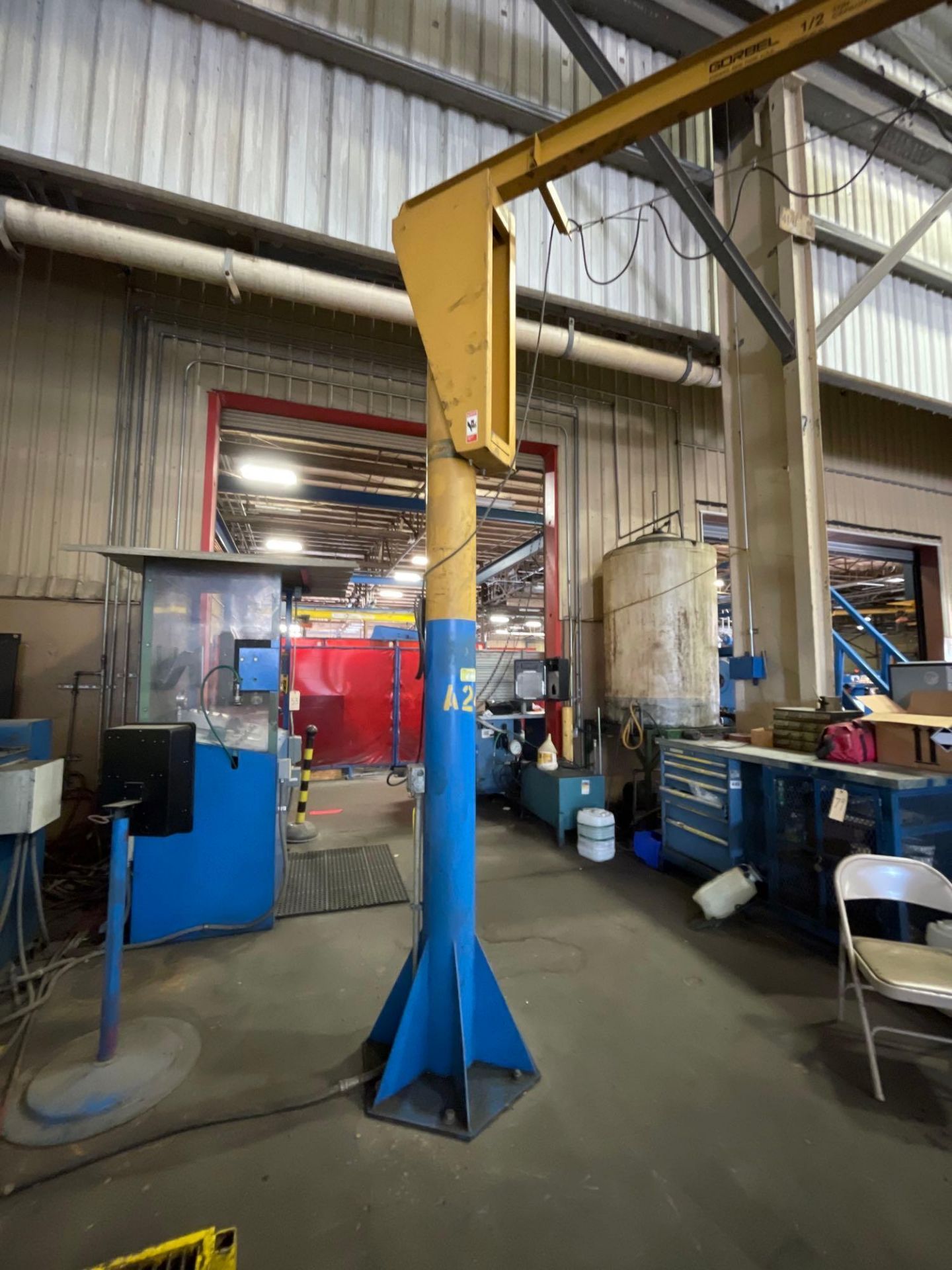 1/2 Ton Gorbel Jib Crane with 1/2 Ton CM Lodestar Hoist - Image 12 of 12