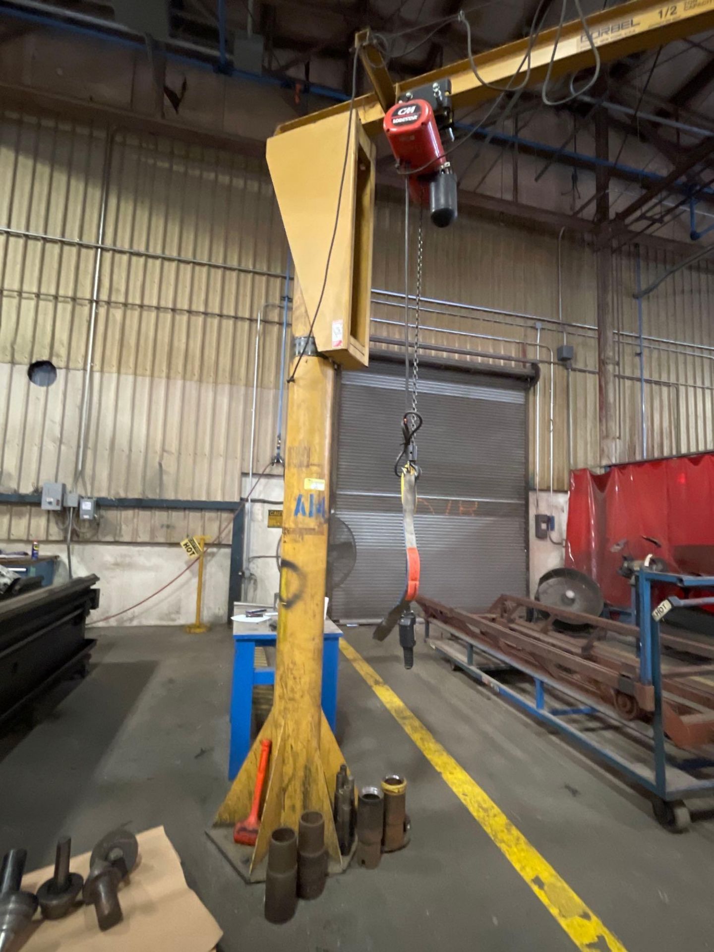 1/2 Ton Gorbel Jib Crane with 1/2 Ton CM Lodestar Hoist - Image 11 of 12