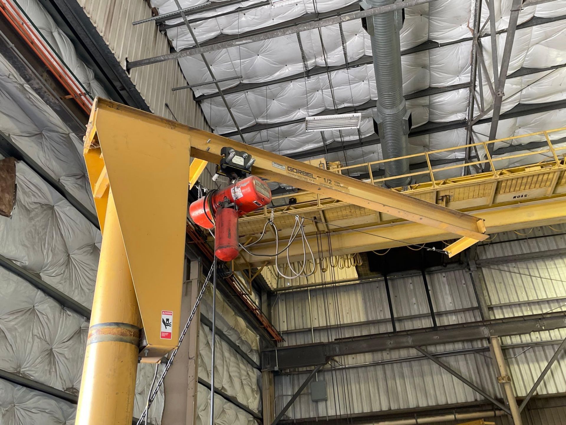 1/2 Ton Gorbel Jib Crane with 1/2 Ton CM Lodestar Hoist - Image 5 of 6