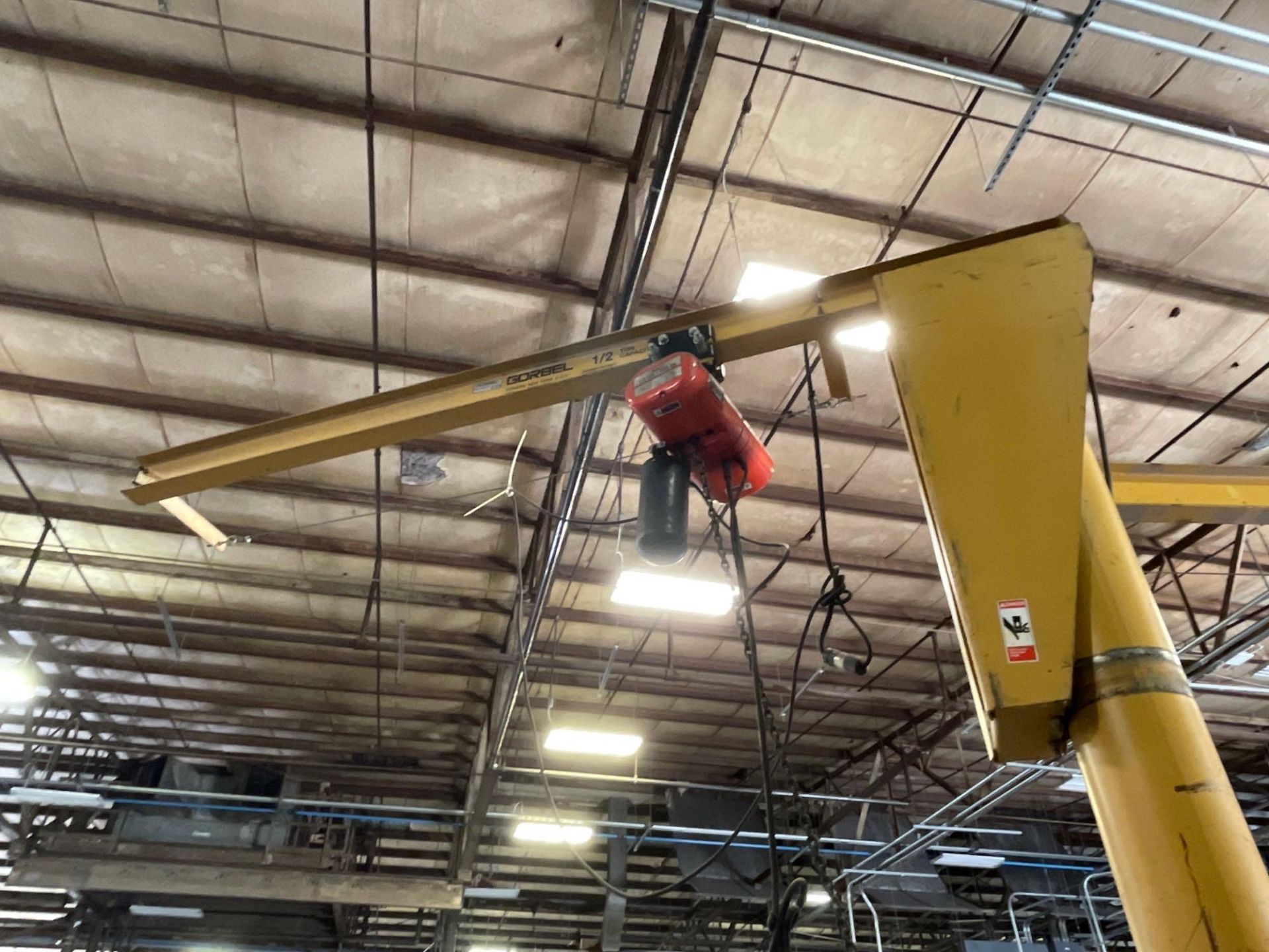 1/2 Ton Gorbel Jib Crane with 1/2 Ton CM Lodestar Hoist - Image 10 of 12