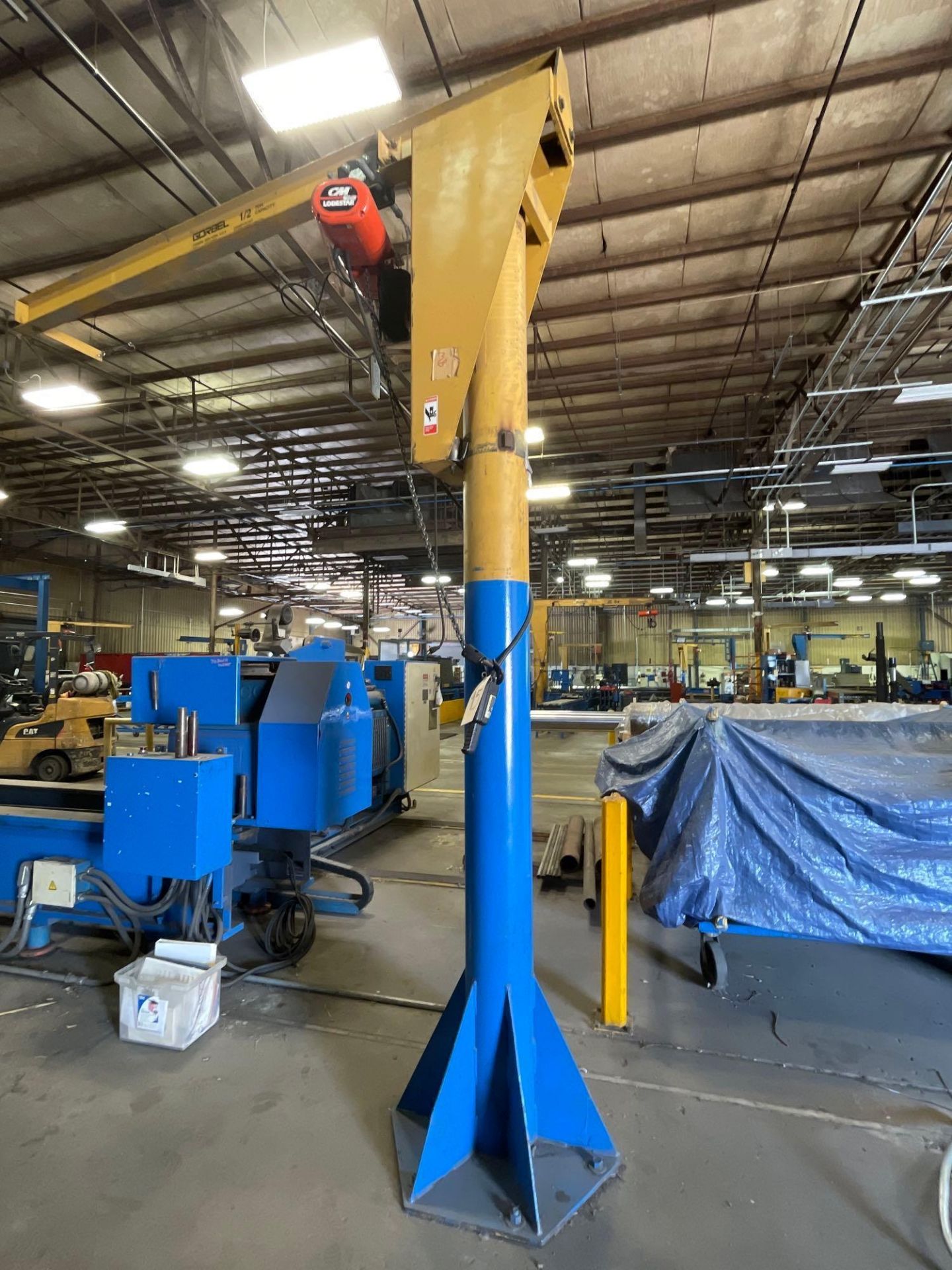 1/2 Ton Gorbel Jib Crane with 1/2 Ton CM Lodestar Hoist - Image 12 of 12