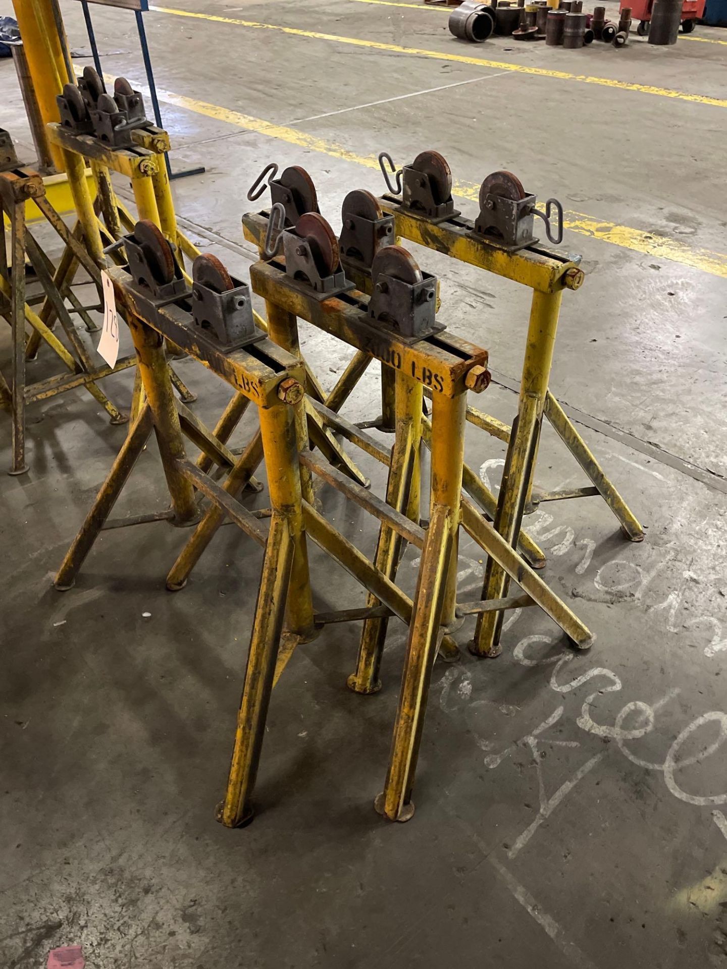 Lot of 4: Roller Stands, Max. Capacity 2,000 lbs. - Image 2 of 4