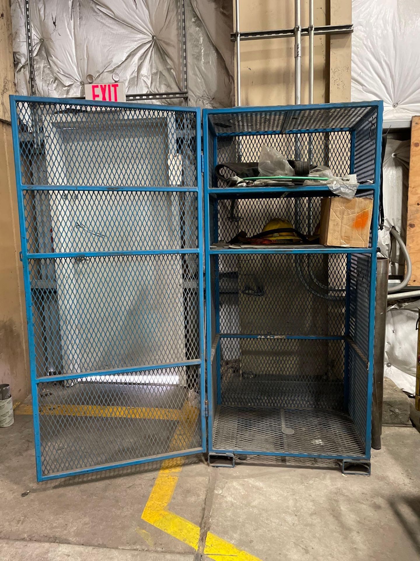 Metal Up Right Cage with Misc., 36” X 25” X 80” - Image 3 of 6