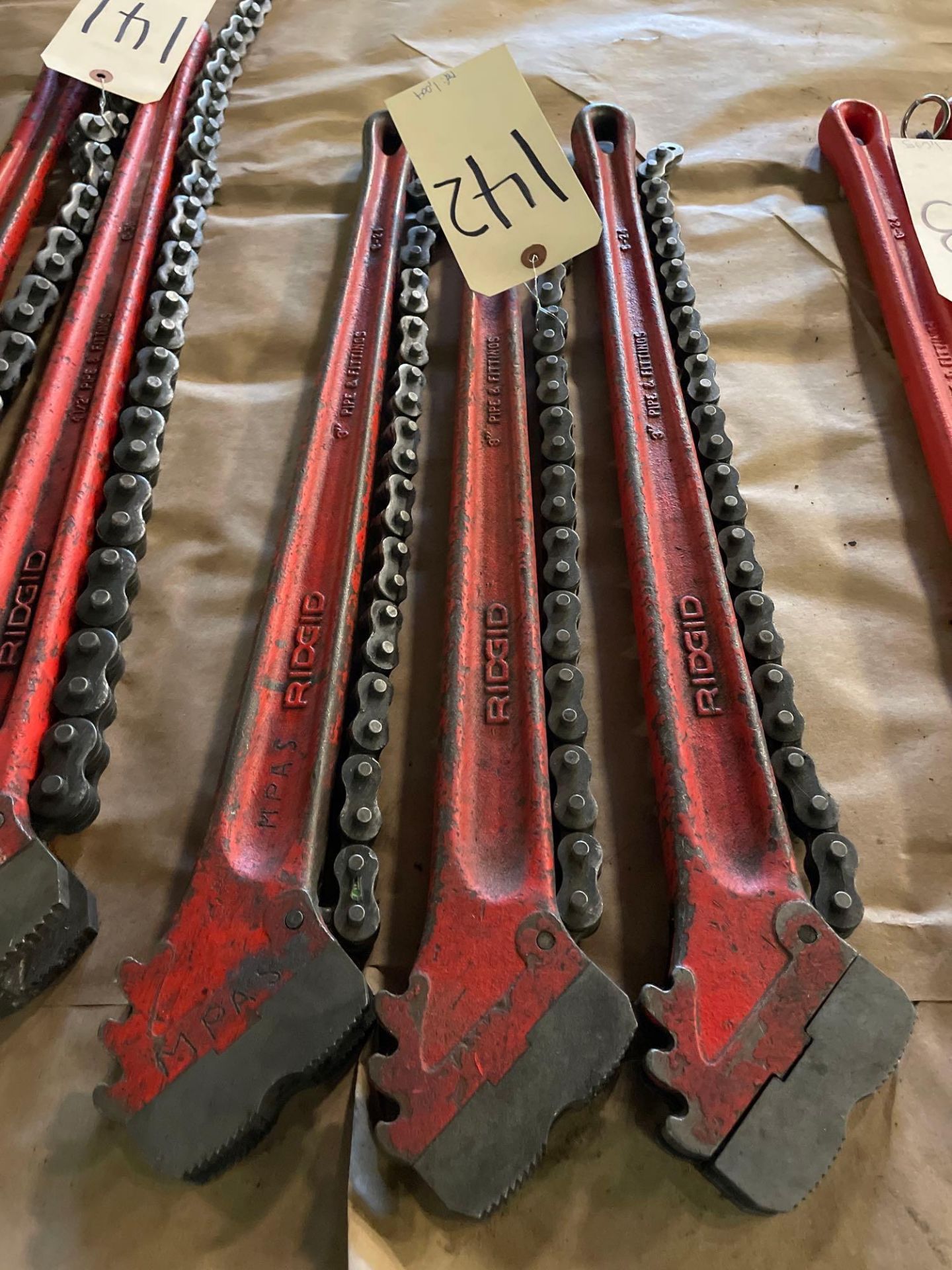 Lot of 3: Rigid Heavy Chain Wrench 3" Capacity Model C-24 - Image 4 of 8
