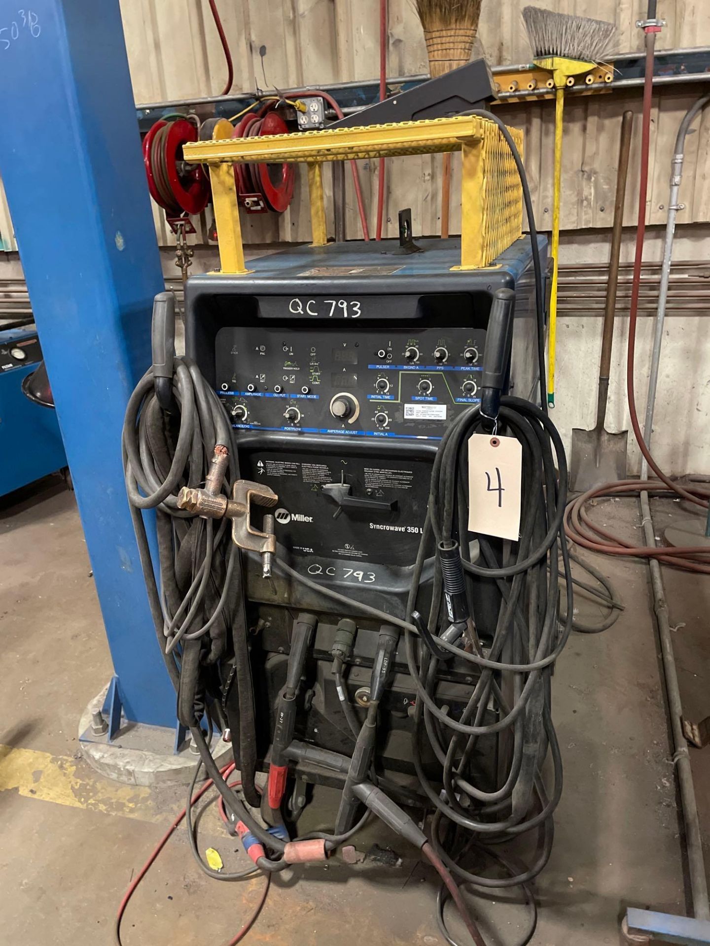 Miller Syncrowave 350 LX Welder on Casters, with Miller Coolmate 4 - Image 10 of 14