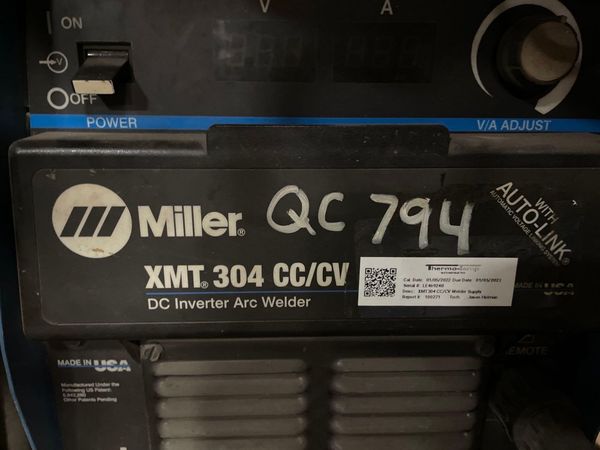 Miller XMT 304 CC/CV on Cart, DC Inverter Arc Welder with Miller 70 Series Wire Feeder - Image 2 of 15