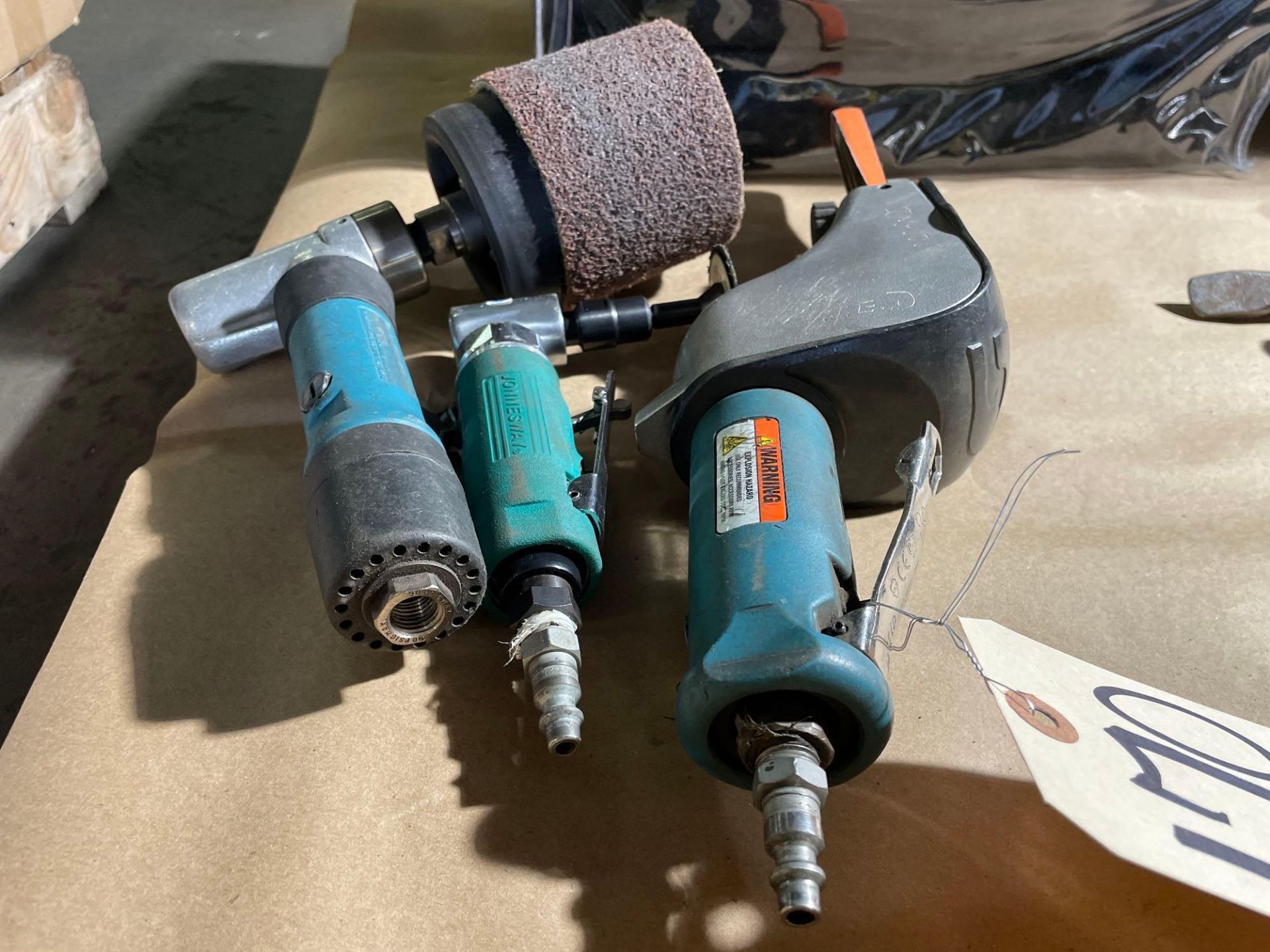 Lot of 3: (1) Dynabrade Abrasive Tool, (1) Jonnesway Heavy Duty Mini angle die grinder,(1) Dynaisher - Image 2 of 5