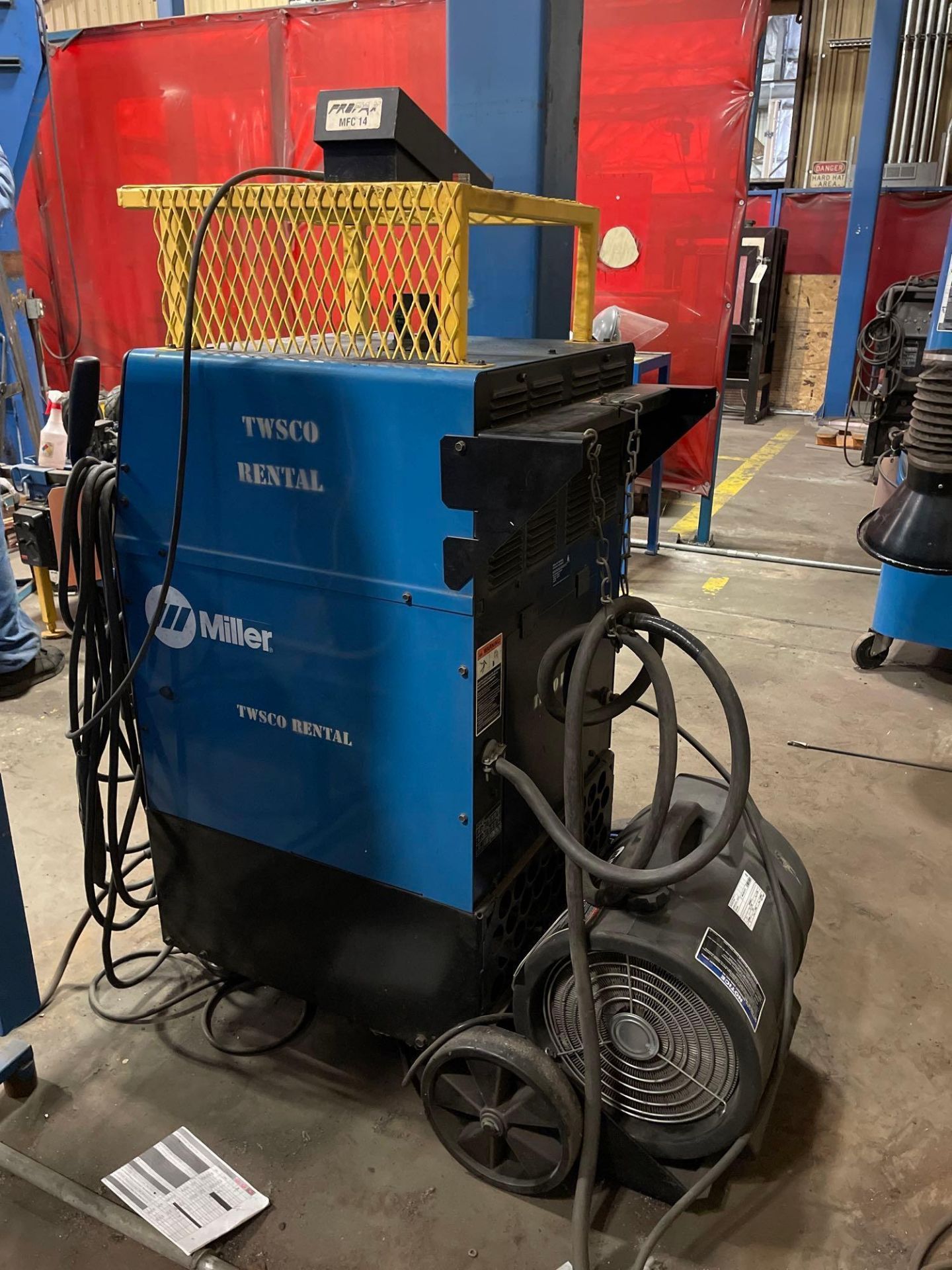 Miller Syncrowave 350 LX Welder on Casters, with Miller Coolmate 4 - Image 8 of 14